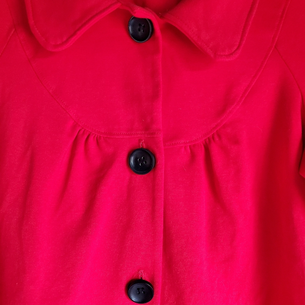 Notations Jacket Cape Top Red Small - image 2